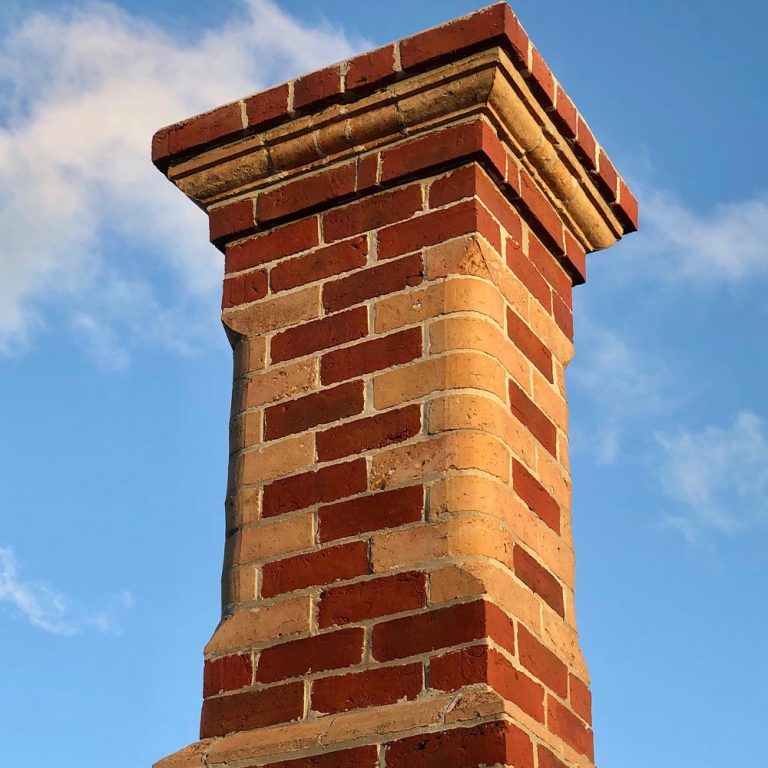 A duo-tone heritage style chimney